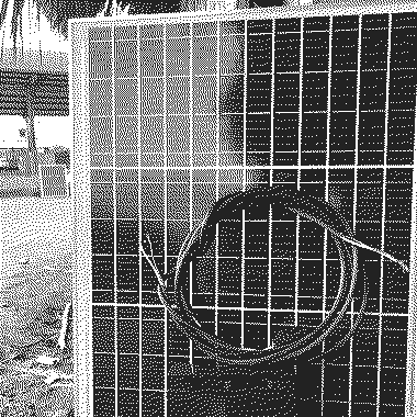 Panel solar recién instalado